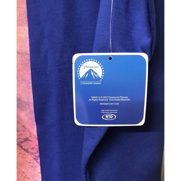 NWT Flashdance Sweatshirt by Paramount Top Sz Small Blue 40" Chest 1980s Movie - Picture 3 of 6